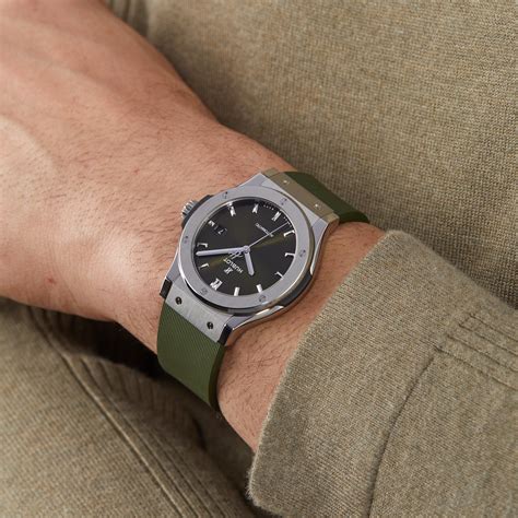 hublot green price|Hublot Classic Fusion Titanium Green, Rubber Strap .